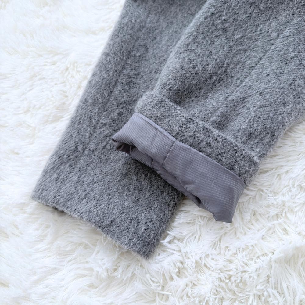 最終値下げ　アンタイトル　アンゴラ混ノーカラーコート　2LT　定価6万以上