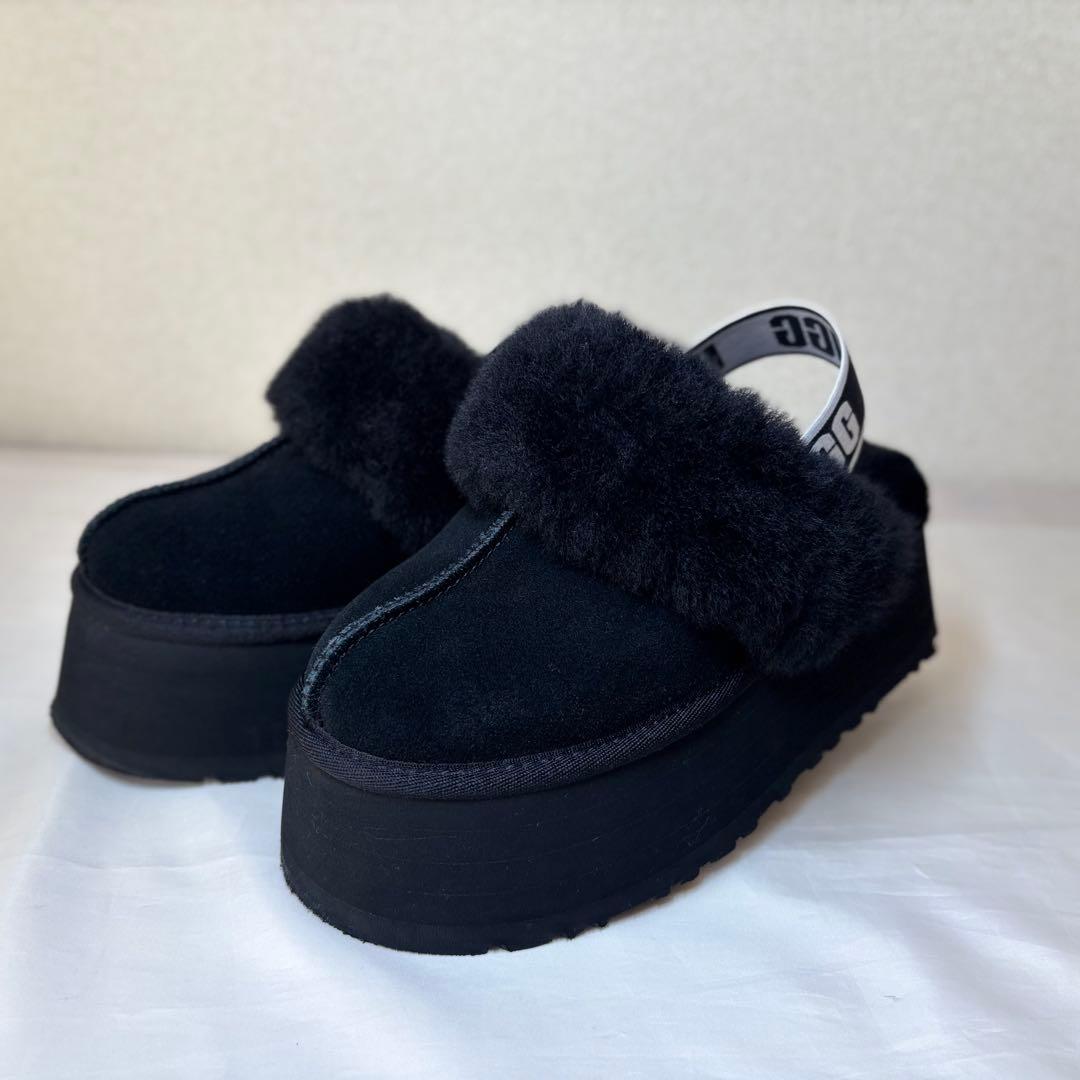 【美品】　UGG 　ファンケット　ムートン　サンダル　ブーツ　ファー　22cm