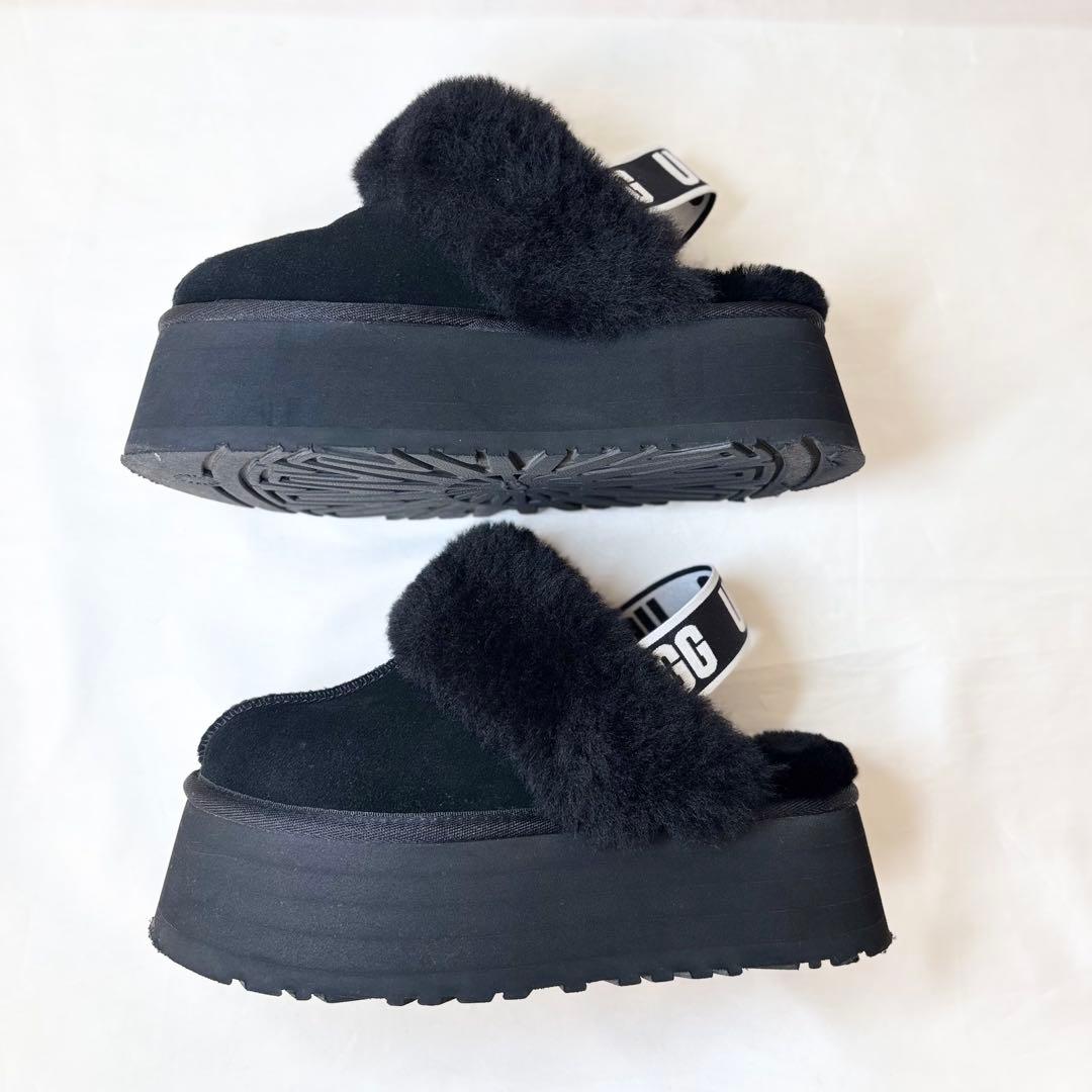 【美品】　UGG 　ファンケット　ムートン　サンダル　ブーツ　ファー　22cm