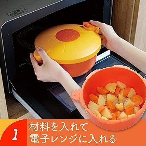 圧力鍋　電子レンジ　新品未使用　調理器具　火を使わない　レシピ付き　箱無し