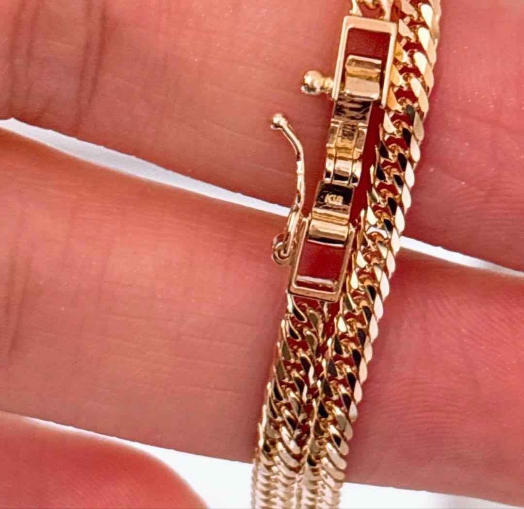 値下げ不可　ジュエリーツツミ　K18喜平ネックレス　Ｗ6面　12.7g 未使用