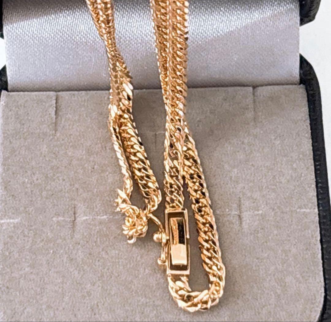 値下げ不可　ジュエリーツツミ　K18喜平ネックレス　Ｗ6面　12.7g 未使用