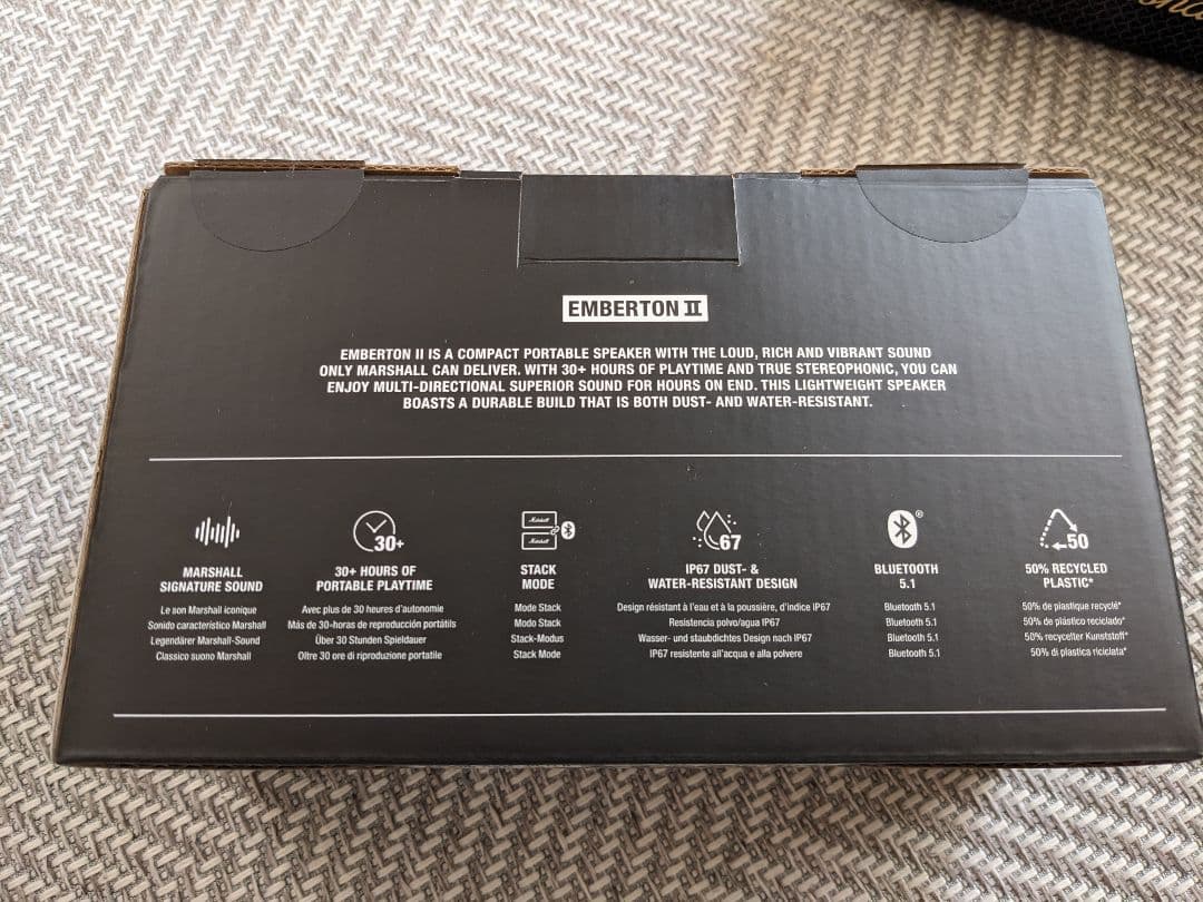 Marshall Emberton II Bluetooth スピーカー