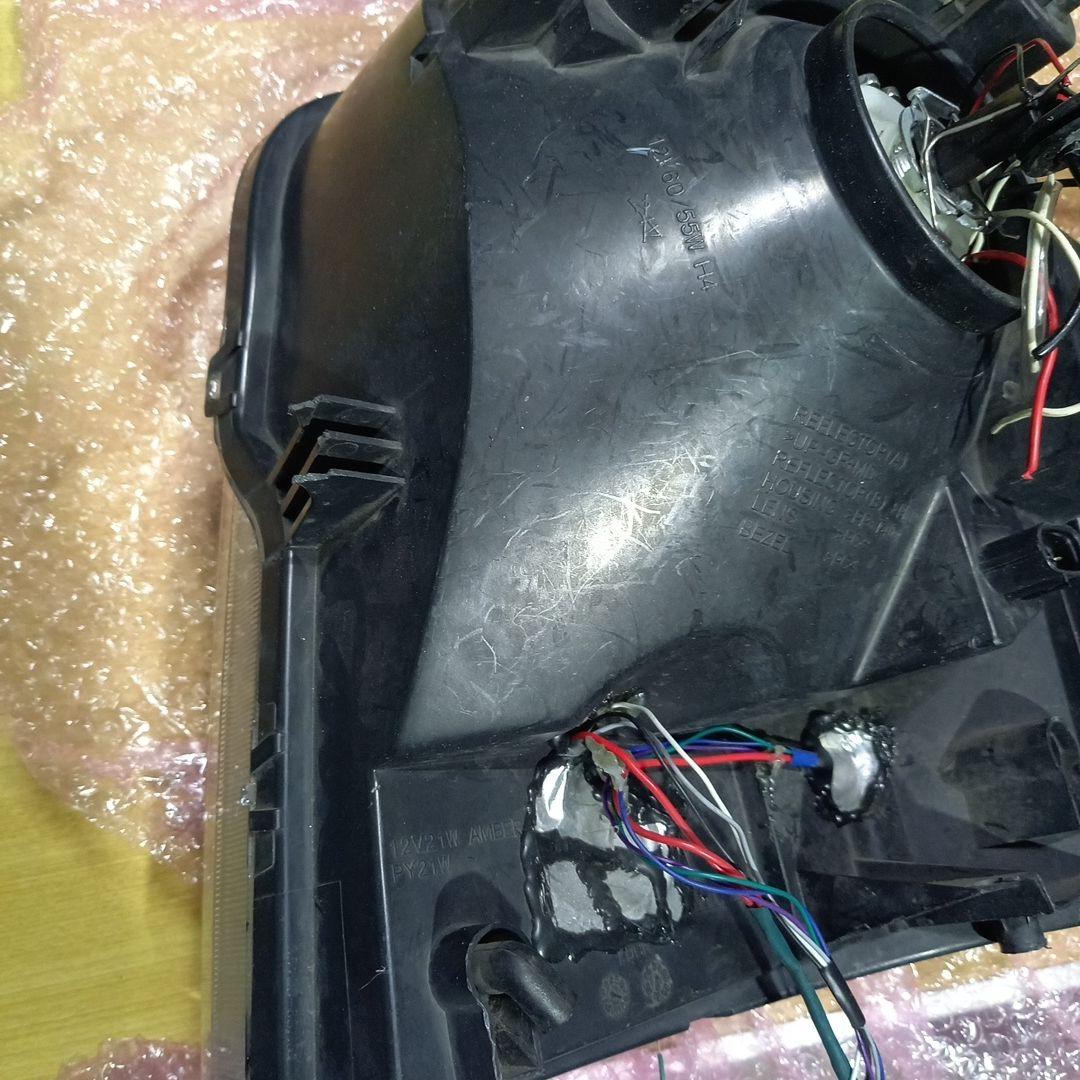 da64w エブリイワゴン ヘッドライト インナーブラック イカリング ジャンク