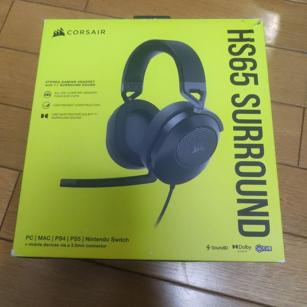 CORSAIR HS65 SURROUND 交換用イヤーパッド付き