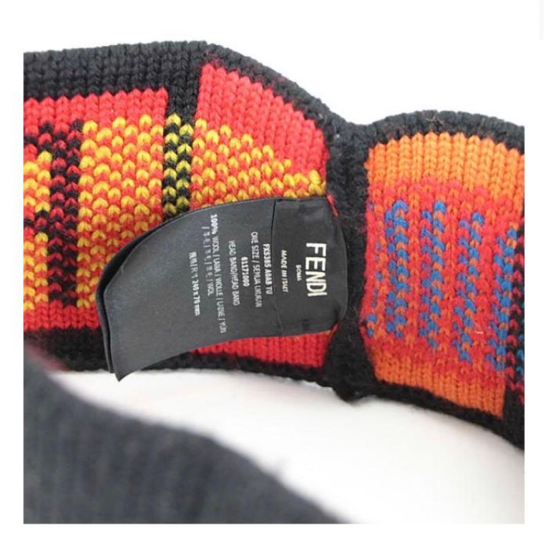 【希少】FENDI フェンディヘアバンド LOVE ロゴ付き 芸能人着用モデル