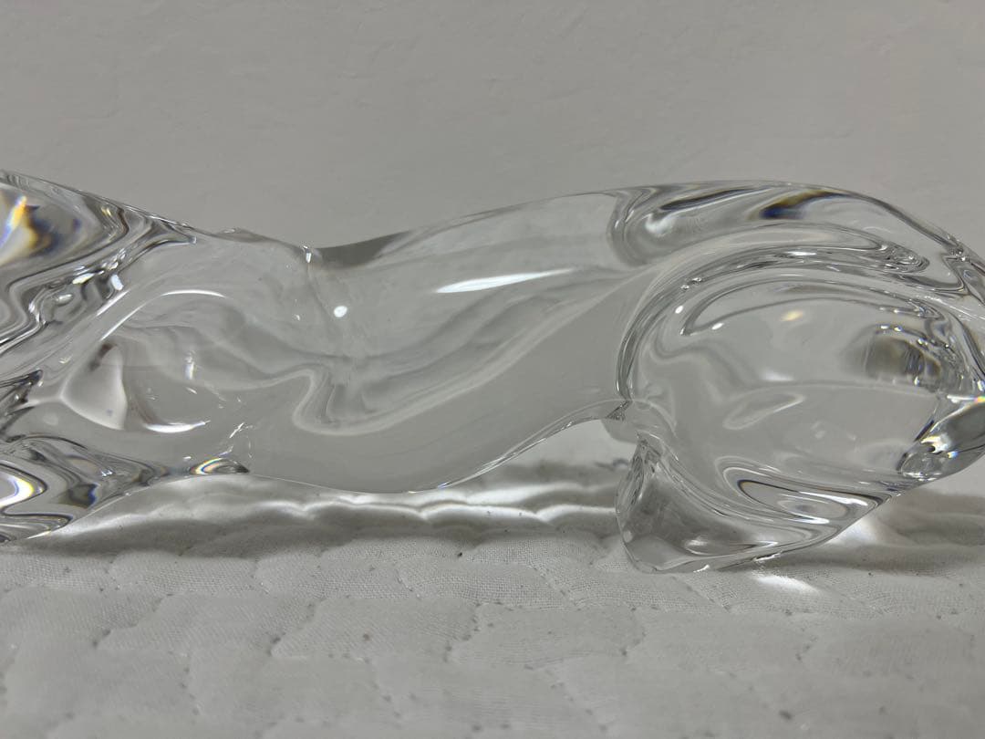 Baccarat バカラ チーター 38×8 cm パンサーリープ フィギュリン