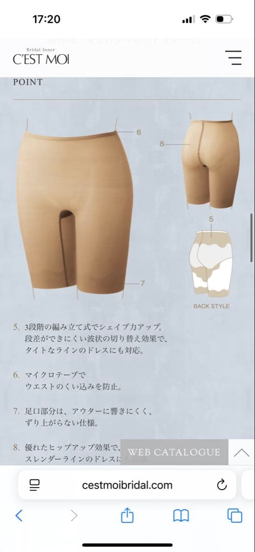 セモア　ノーブル　ブライダル　ブライダルインナー　上下セット　D70