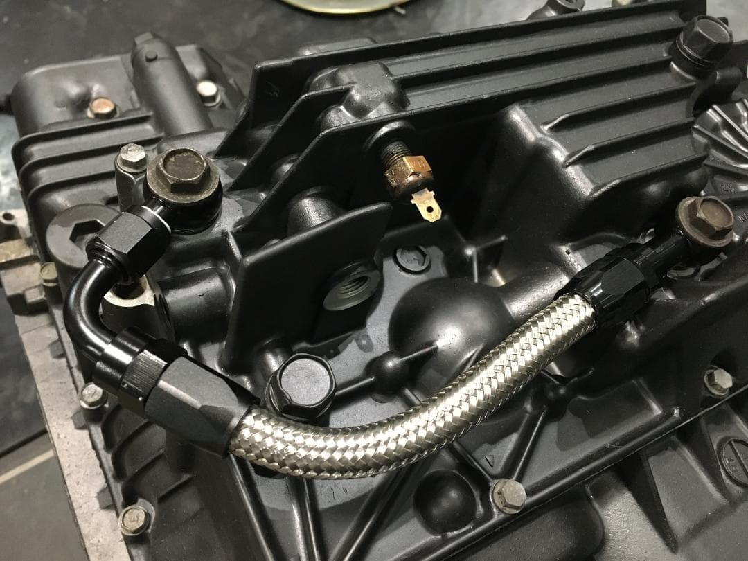 GPZ900R用 オイルクーラーレスキット　オイルクーラーバイパスホース