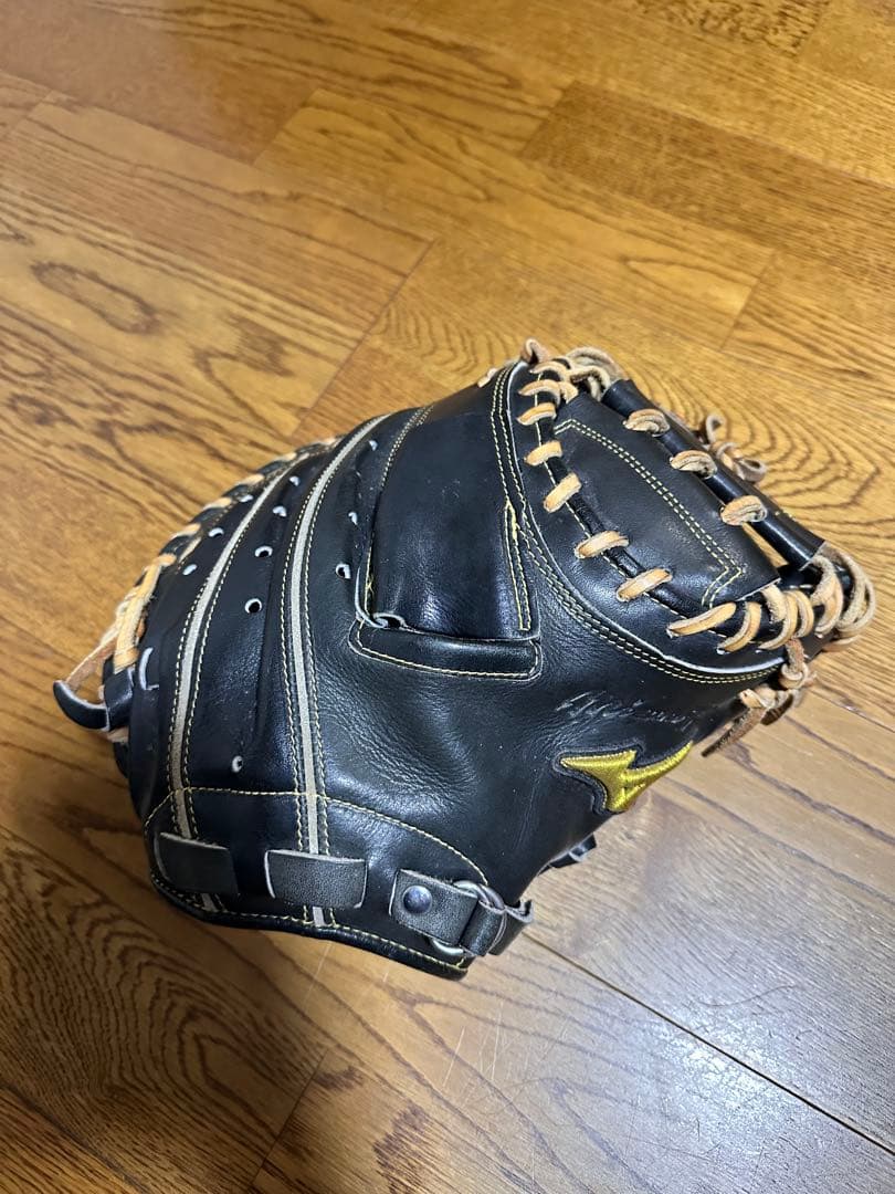 Mizuno 硬式グローブ 黒 レザー