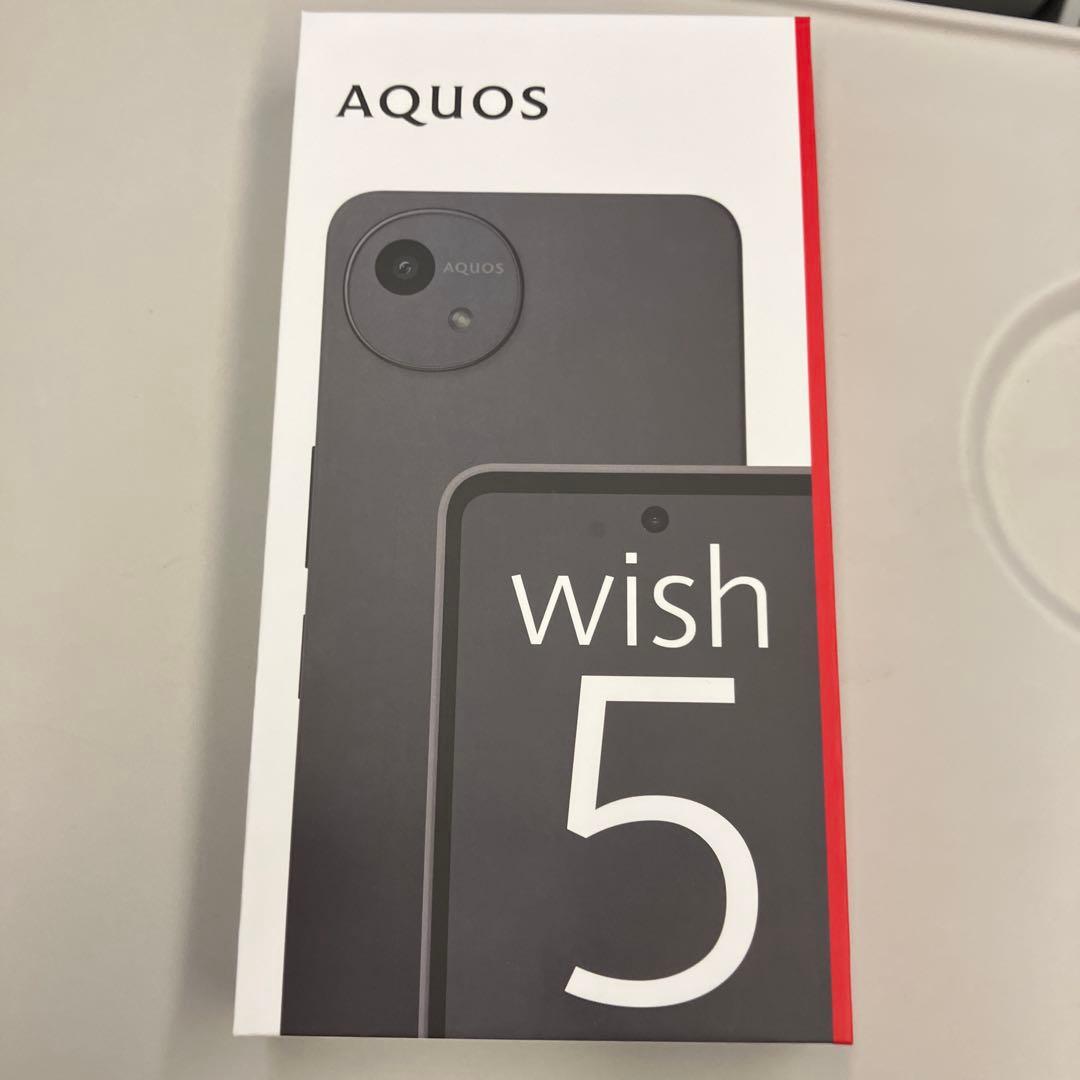 【新品同様】AQUOS wish 5 グレー 6.19インチ【動作確認済】