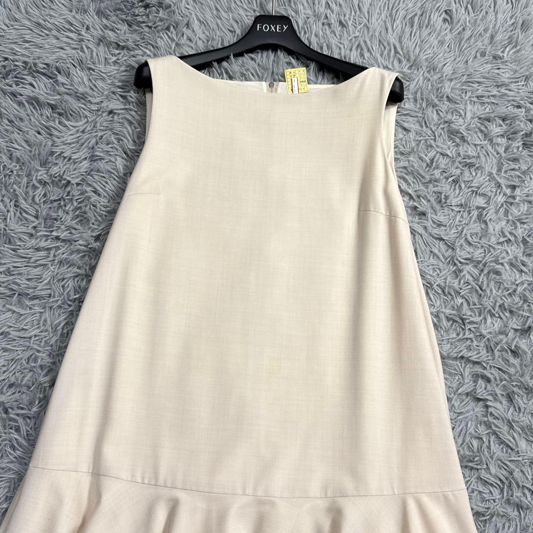 フォクシー ローウエストフレア タルトドレス Aラインワンピース 美シルエット