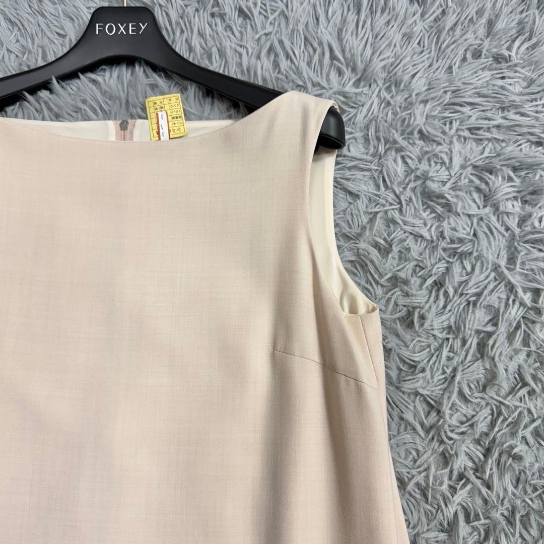 フォクシー ローウエストフレア タルトドレス Aラインワンピース 美シルエット