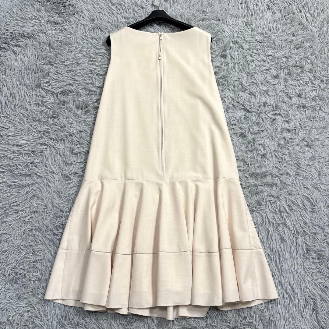 フォクシー ローウエストフレア タルトドレス Aラインワンピース 美シルエット