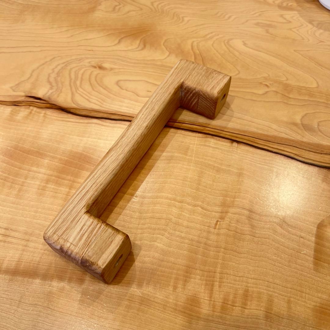 木製アシストグリップ3個(チェスナット) ハイエース用