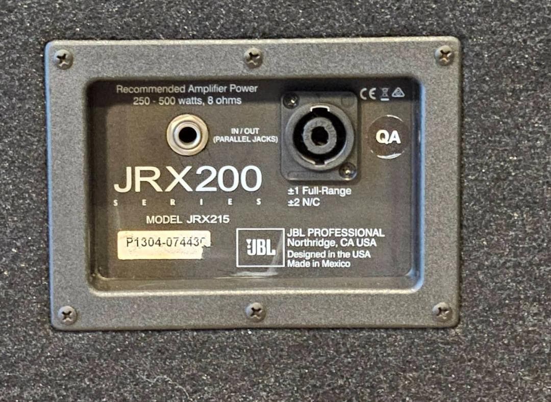 JBL ジェイビーエル JRX215 (1本) フルレンジ PAスピーカー