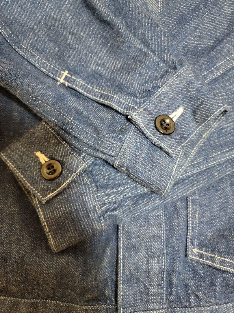 DANTON ダントン デニムカラーレスジャケット サイズ34