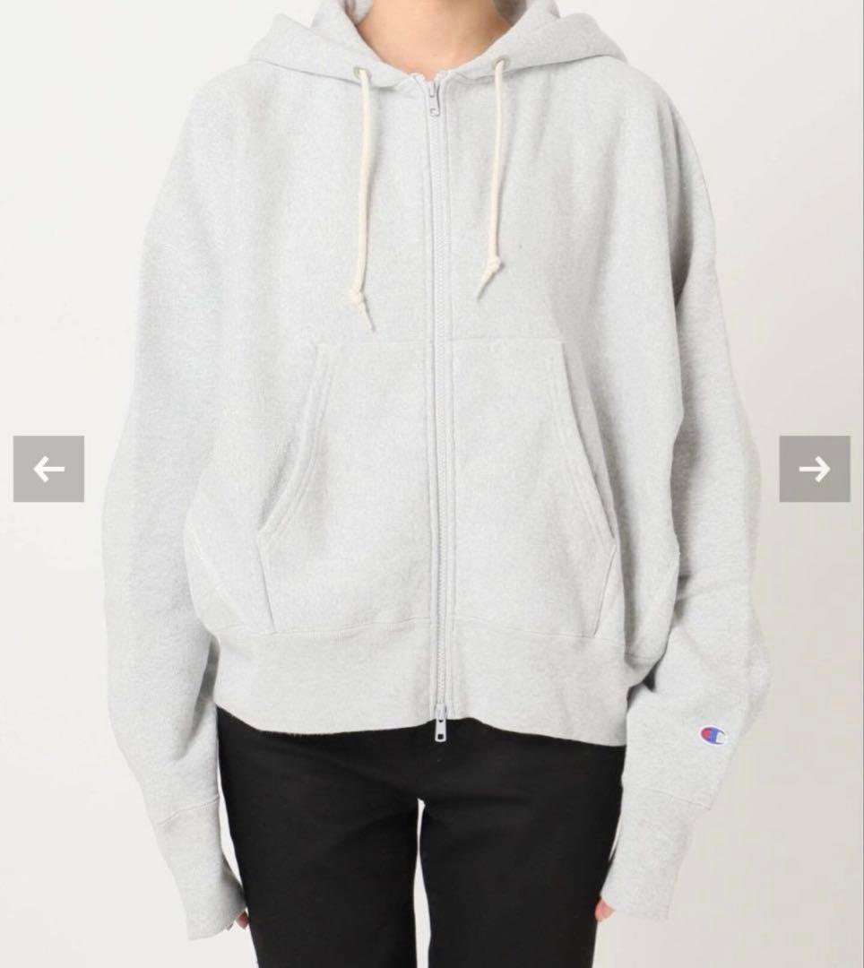 HOLIDAY REVERSE WEAVE ZIP HOODI グレー