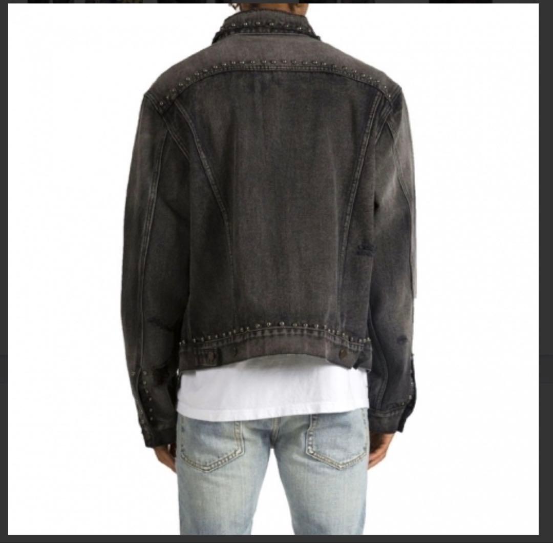 MNML スタッズ付きデニムジャケット XLサイズ