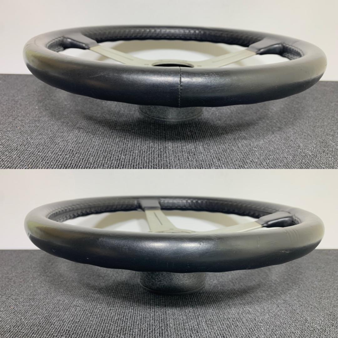 ナルディ クラシック 36パイ シルバー ブラックレザー 正規 ステアリング