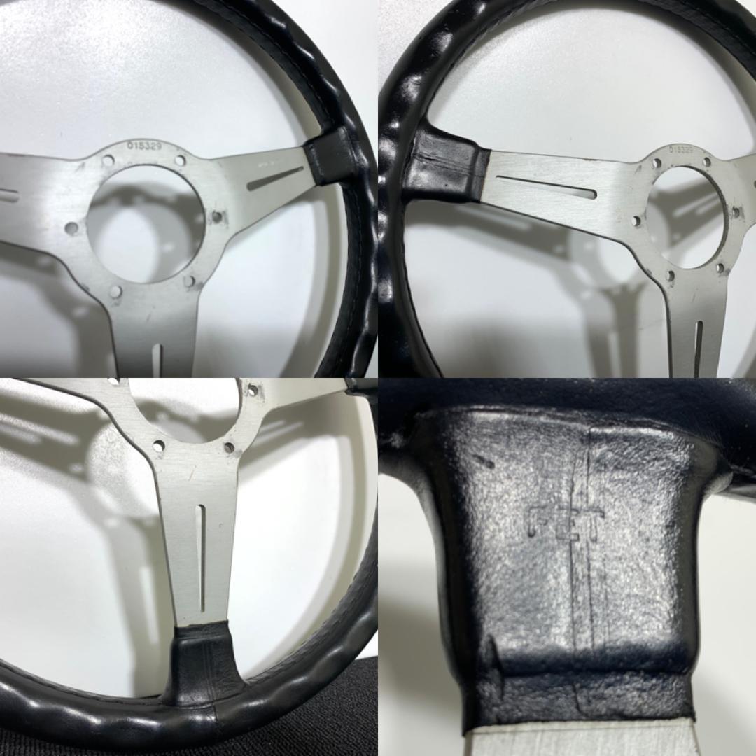 ナルディ クラシック 36パイ シルバー ブラックレザー 正規 ステアリング