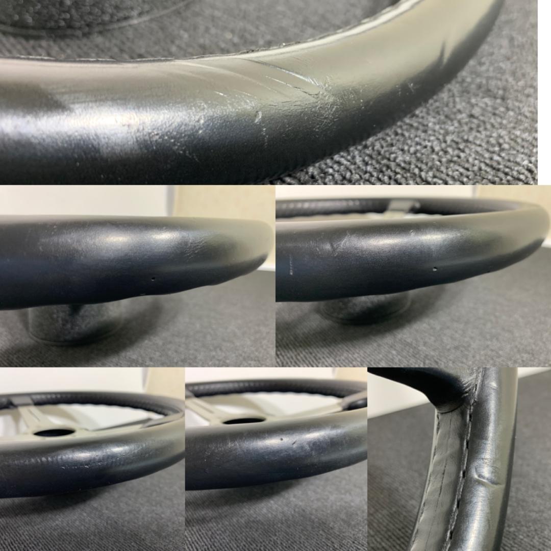 ナルディ クラシック 36パイ シルバー ブラックレザー 正規 ステアリング