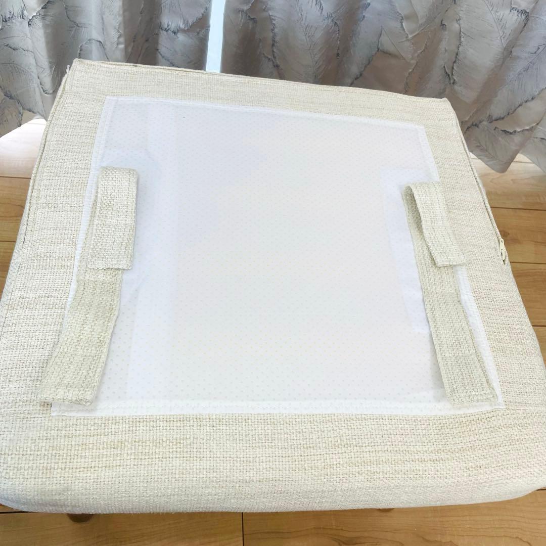 ニトリ　オークエスト　スツール　オットマン　木製