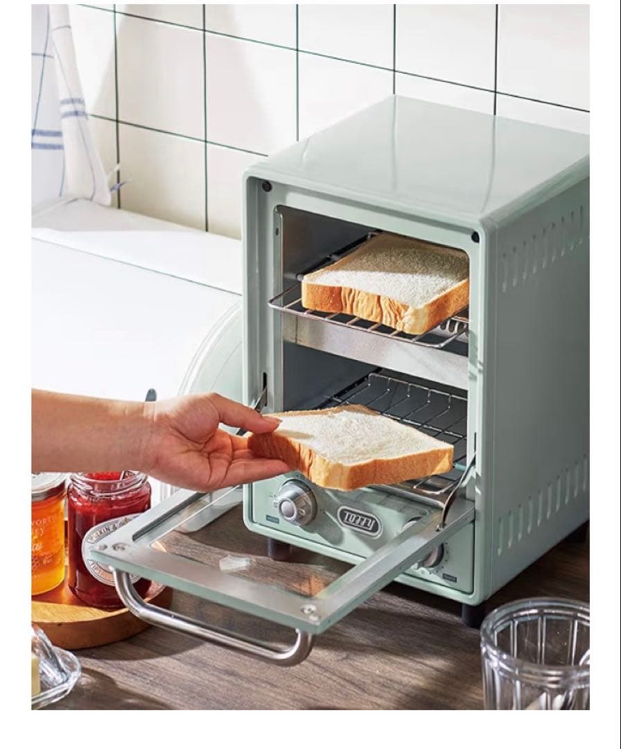 新品　トフィー　オーブントースター アンティークレッド