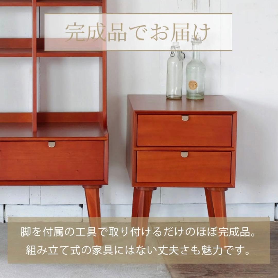 D 新品 サイドテーブル 北欧 収納 テーブル 小物入れ リビング収納 天然木