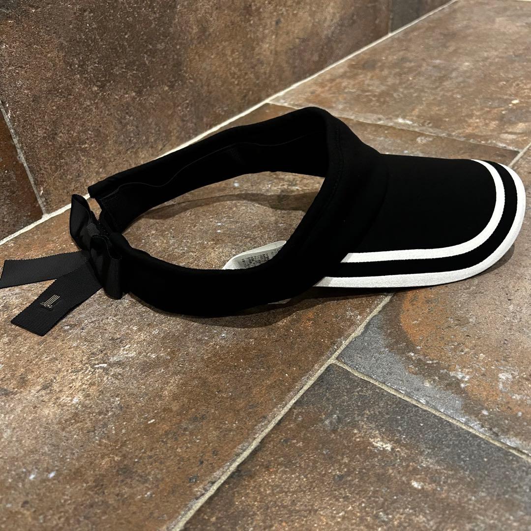 LANVIN SPORT ランバンスポール　切替ライン　リボンバイザー