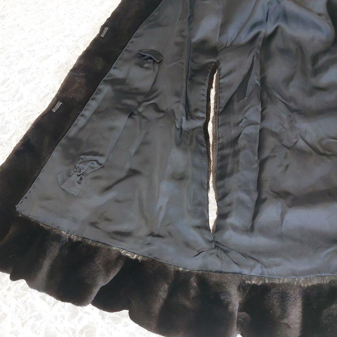 極上の肌触り シェアードミンク イタリアARIANNA フレア ケープコート