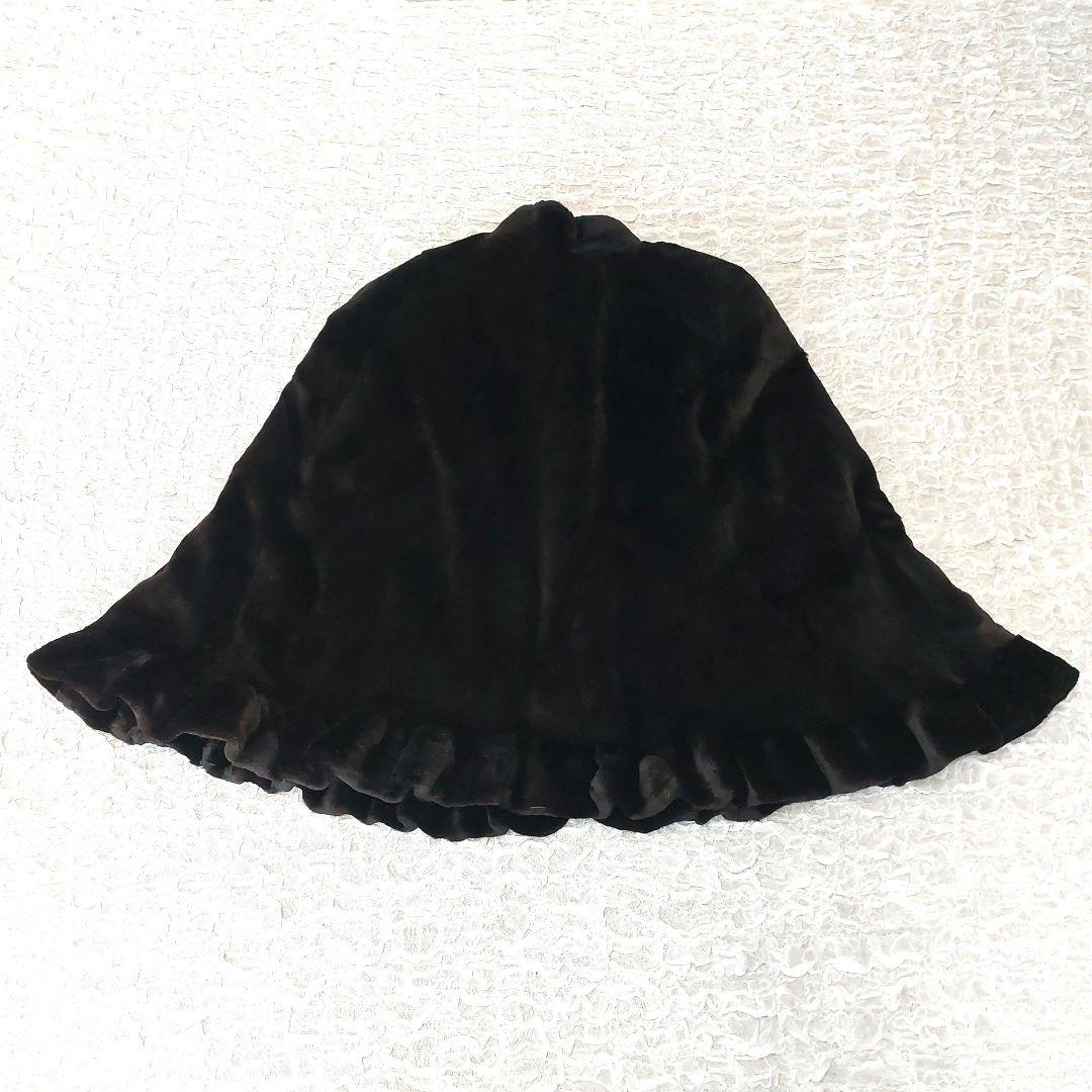 極上の肌触り シェアードミンク イタリアARIANNA フレア ケープコート