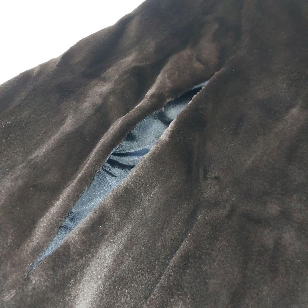 極上の肌触り シェアードミンク イタリアARIANNA フレア ケープコート