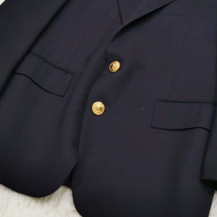 美品 ポロバイラルフローレン 紺ブレ 金ボタン ネイビー Lサイズ