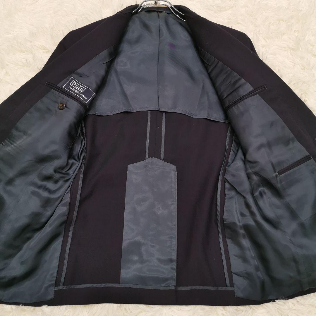 美品 ポロバイラルフローレン 紺ブレ 金ボタン ネイビー Lサイズ