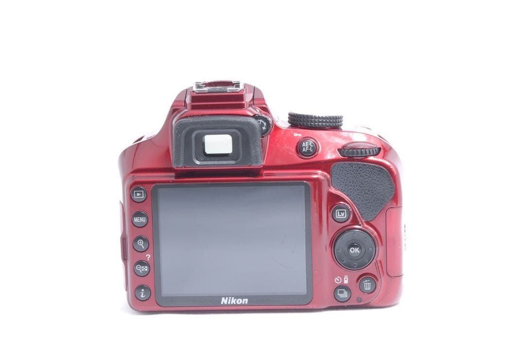 すぐ使える⭐️Nikon ニコン D3400⭐️ダブルレンズ⭐️赤⭐️動画撮影⭐️一眼レフ