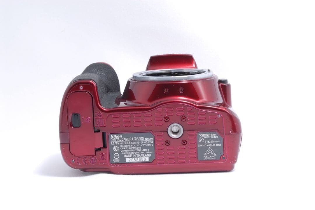 すぐ使える⭐️Nikon ニコン D3400⭐️ダブルレンズ⭐️赤⭐️動画撮影⭐️一眼レフ