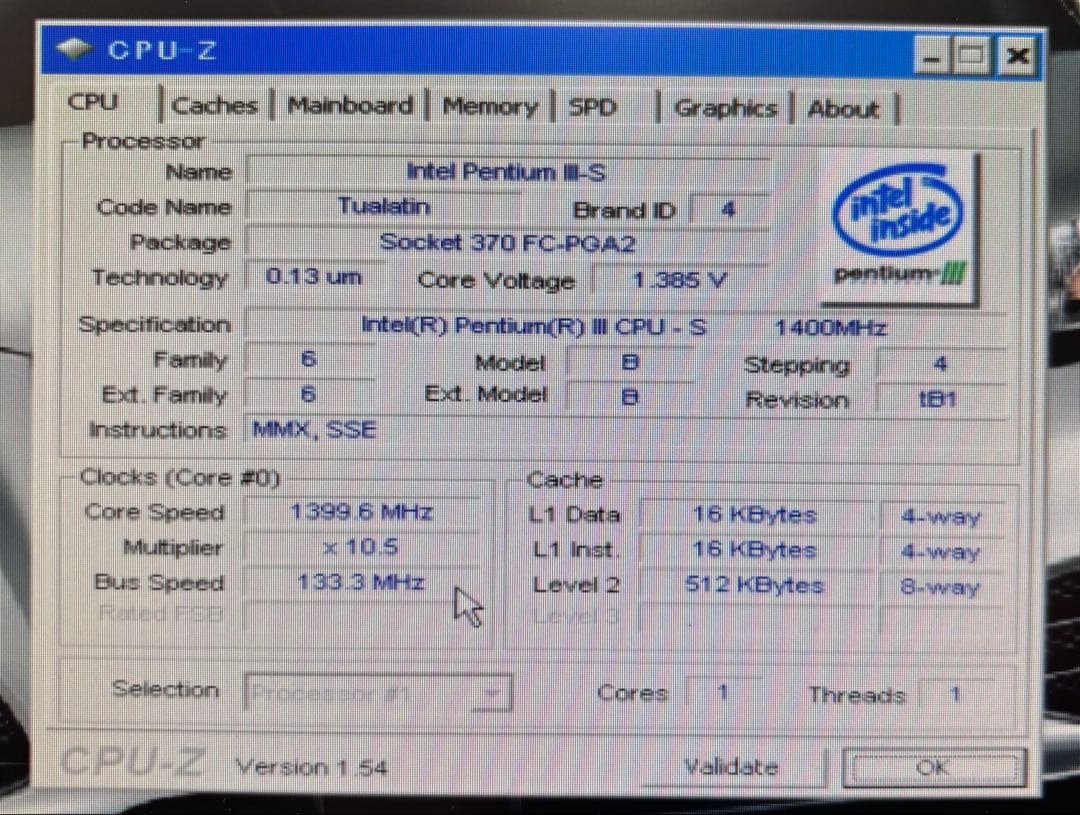 【激レア】intel Pentium III-S 1.4GHz 370最高峰