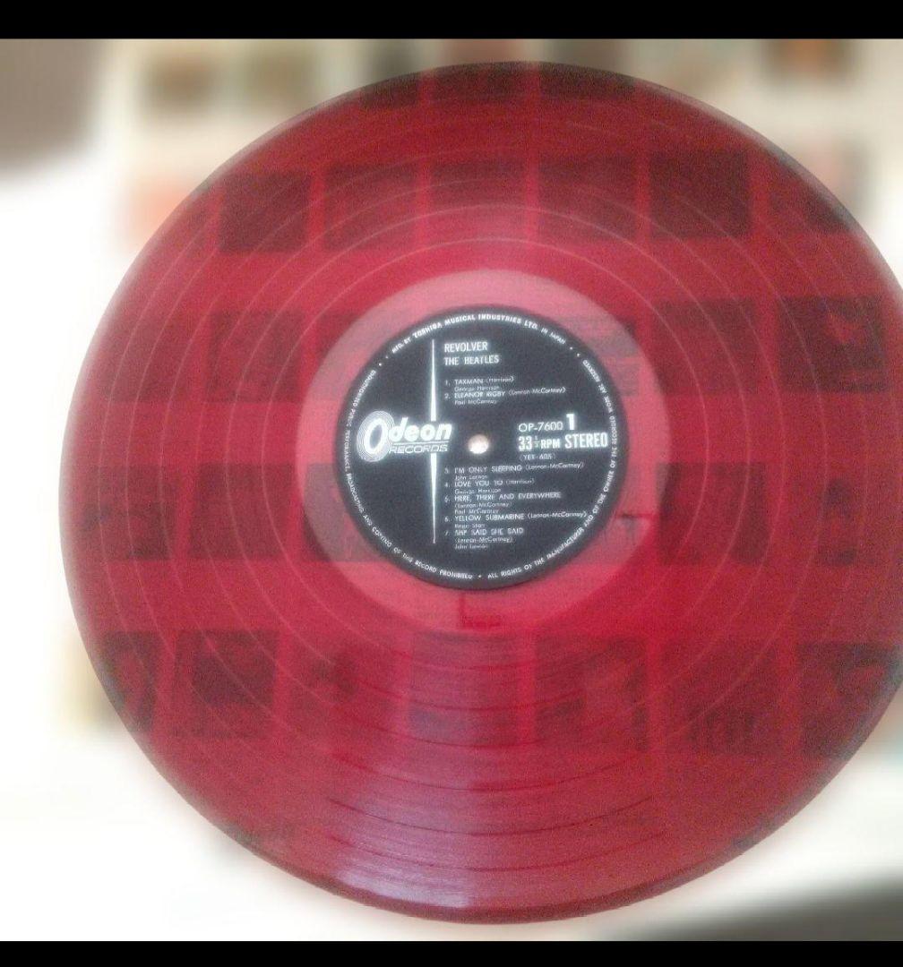ビートルズ！ リボルバー OP-7600 赤盤！ 水色帯補充票付！
