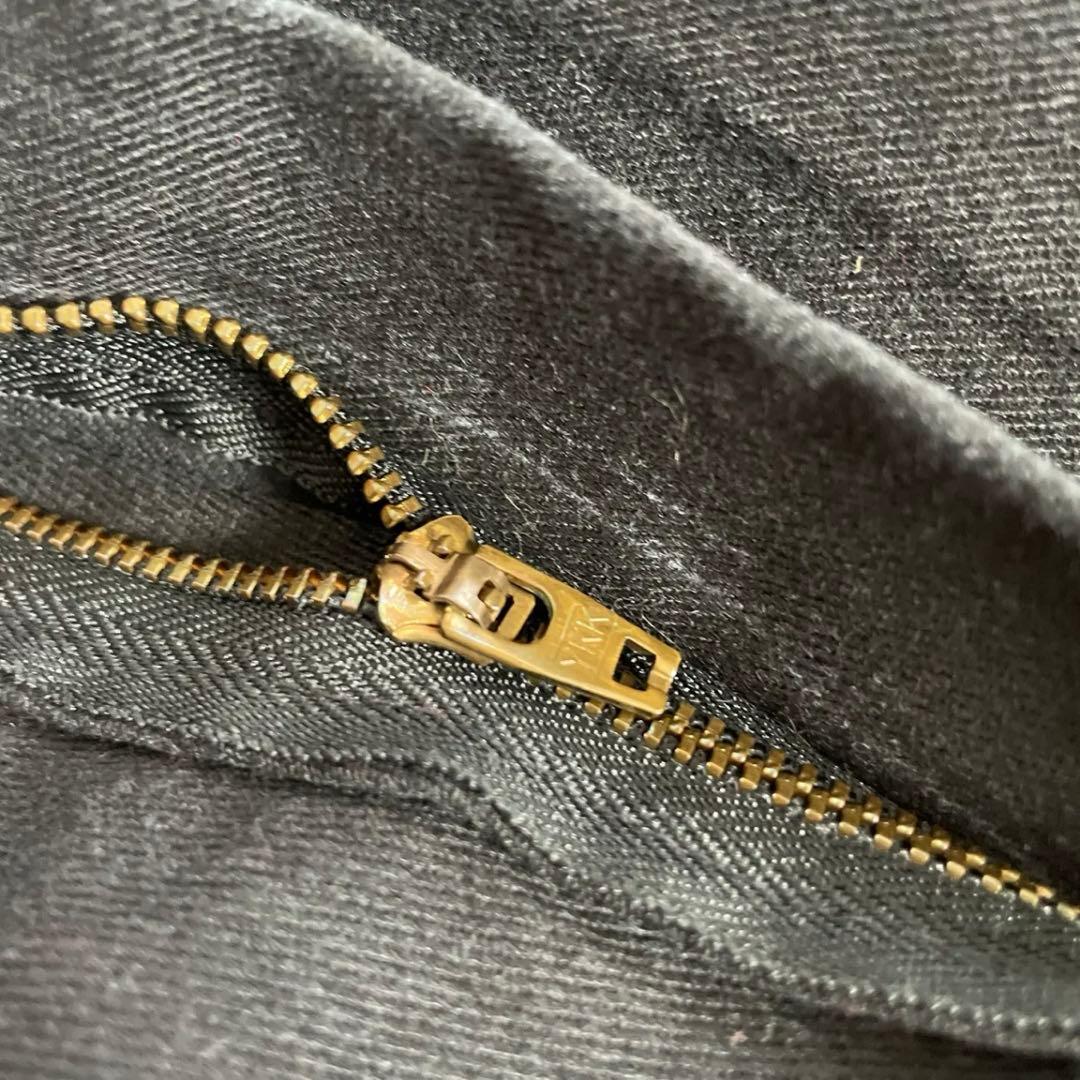 名作 神サイズ USA製90s Dickies ダブルニー ブラック 黒　古着