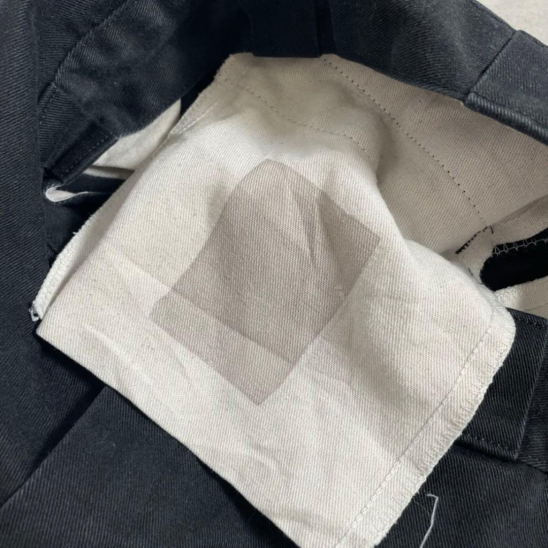 名作 神サイズ USA製90s Dickies ダブルニー ブラック 黒　古着