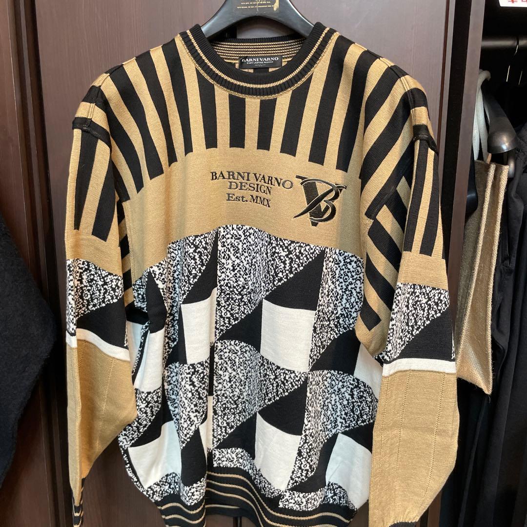 yoshi　BARNI VARNO 幾何学模様セーター LL2枚セット