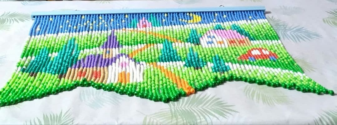 価格変更　スキルスクリーン　 星空 のれん　 85cm×63cm【完成品】