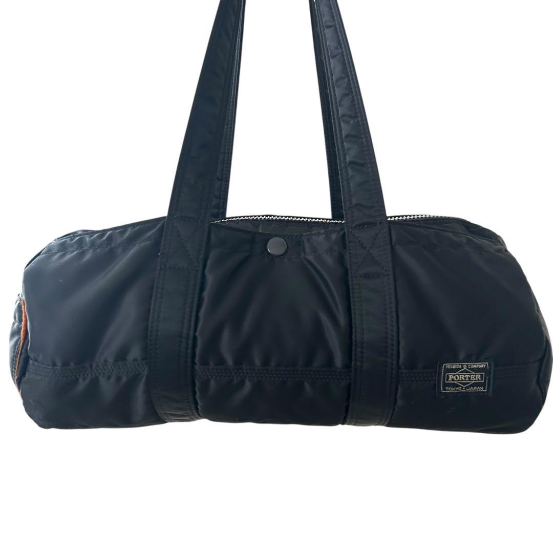 ✨極美品✨ PORTER TANKER ミニボストン ドラムバッグ 黒