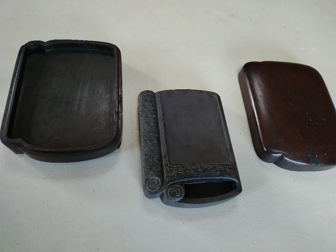 硯と漆器 箱 セット