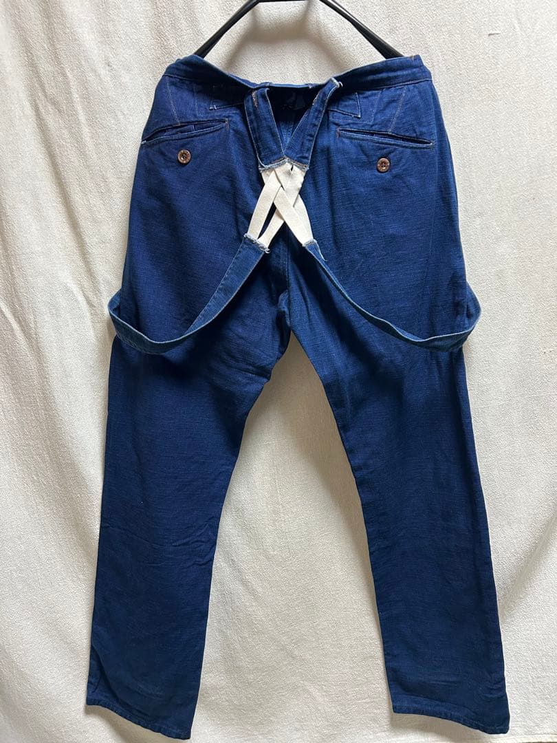 SugarCane✖️ミスターフリーダム　ネイビー カバーオールセットアップ