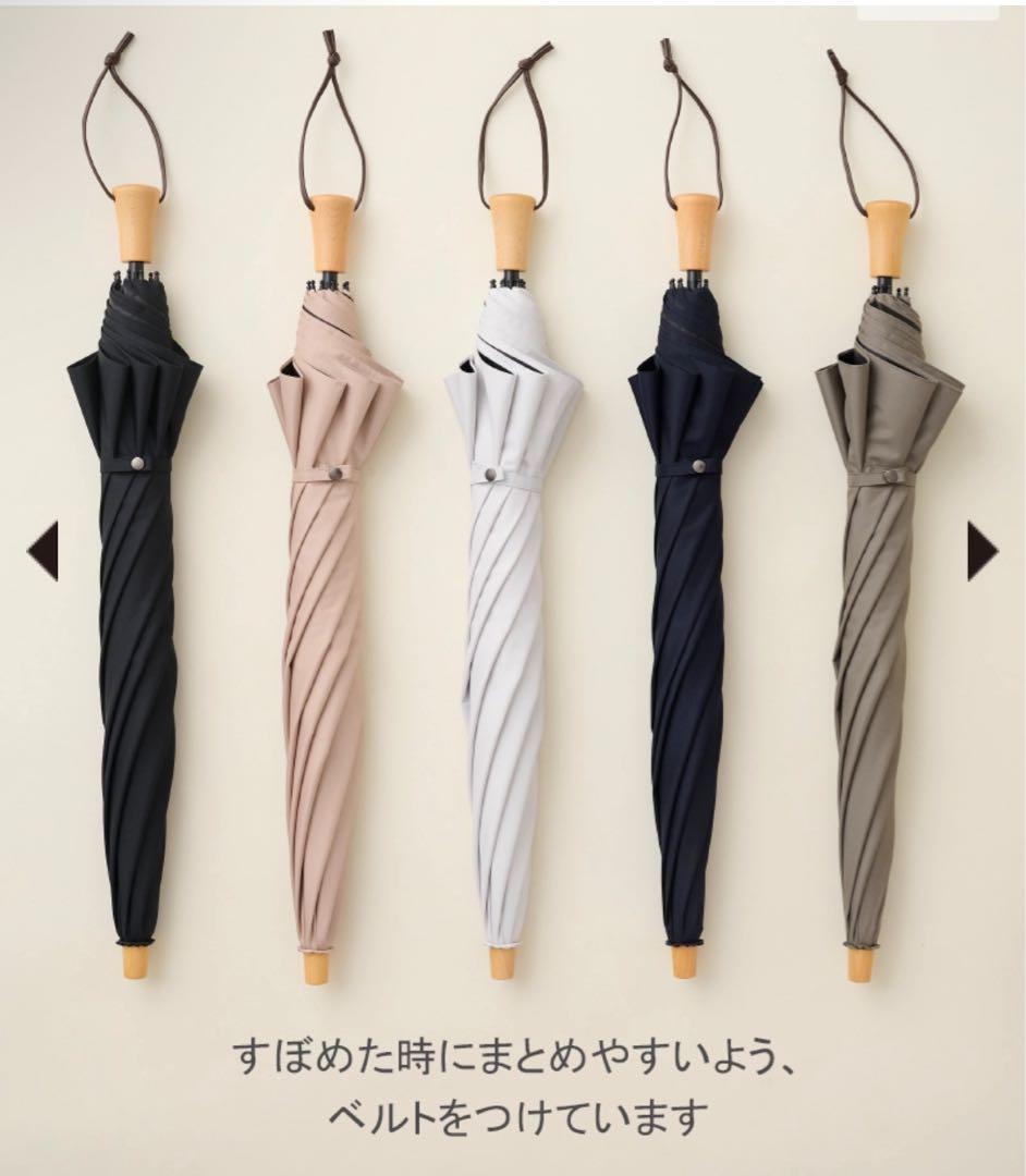 サンバリア100 ／　サンバリア　ホワイト 折りたたみ日傘 専用袋付き