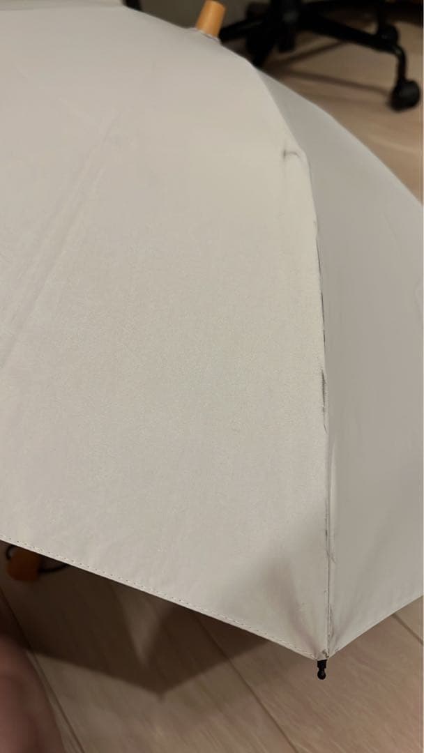 サンバリア100 ／　サンバリア　ホワイト 折りたたみ日傘 専用袋付き