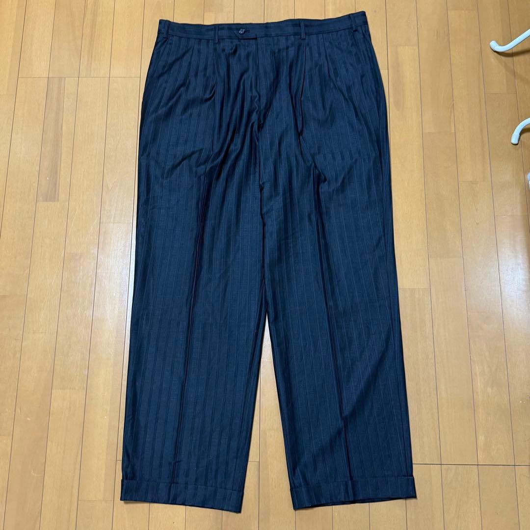 【極太】VANETTI ワイドスラックス バギースラックス ワイドパンツ 42R