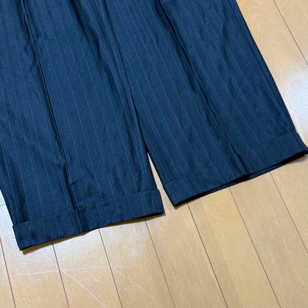 【極太】VANETTI ワイドスラックス バギースラックス ワイドパンツ 42R